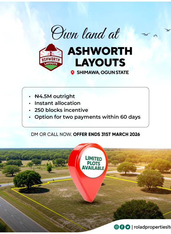 Ashworth Layout Incentive